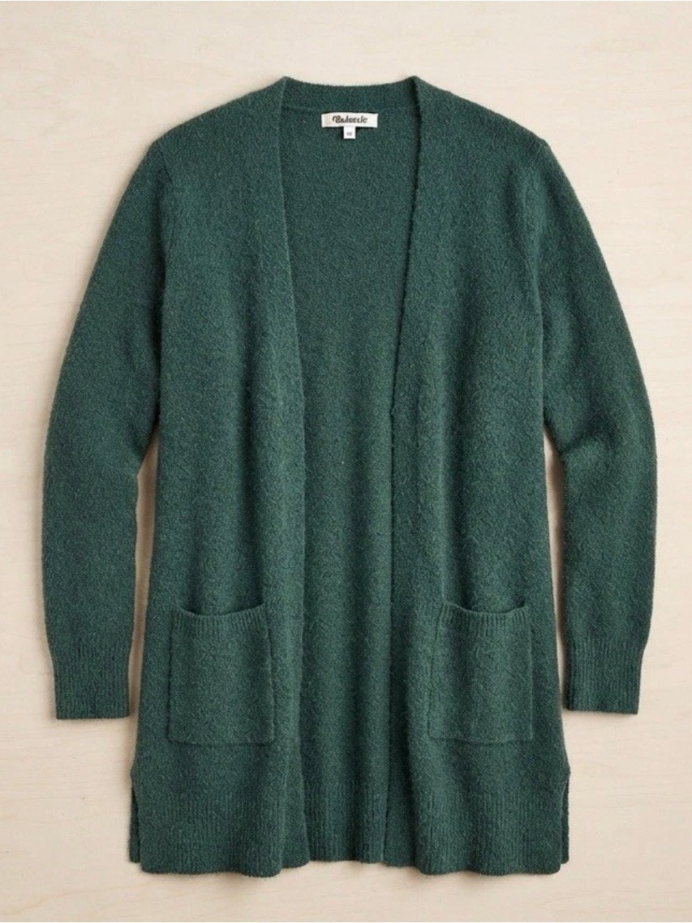 Madewell Kent Cardigan Green Merino Wool Alpaca Blend